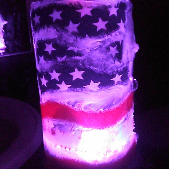 Home made resin side table lamp - Picture 3 of 4